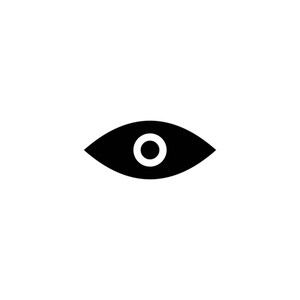 Icono Del Ojo Vector Ilustración Signo Símbolo Ocular Icono Mirada — Vector de stock