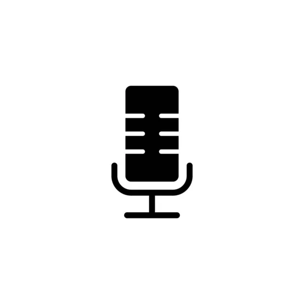 Illustration Des Mikrofonsymbols Als Vektor Karaoke Zeichen Und Symbol — Stockvektor