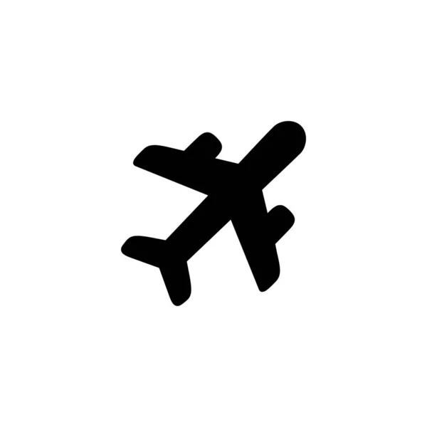 Sík Ikon Vektor Illusztráció Repülőjel Szimbólum Repülési Jel Utazási Jel — Stock Vector