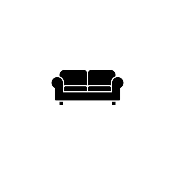 Icono Del Sofá Ilustración Vectorial Signo Sofá Símbolo Icono Muebles — Vector de stock