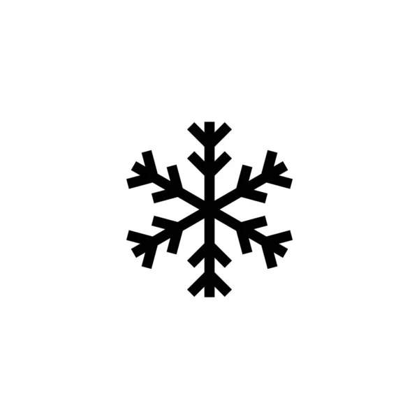 Sneeuw Pictogram Vector Illustratie Sneeuwvlok Teken Symbool — Stockvector
