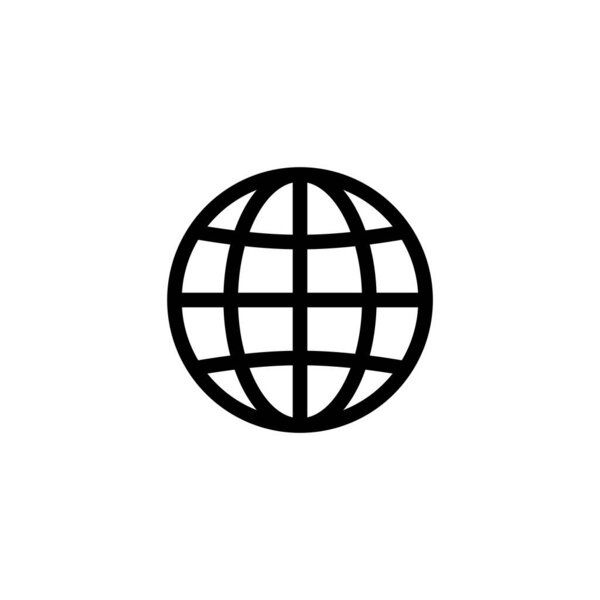 Веб-иконка векторной иллюстрации. перейти к веб-знак и символ. иконка web click. Значок глобального поиска