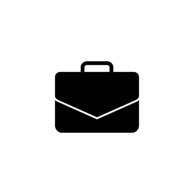 Evrak çantası ikon vektör illüstrasyonu. Bavul işareti ve sembol. bagaj sembolü.