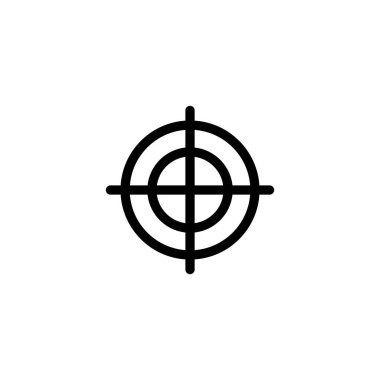 Hedef ikon vektör çizimi. hedef simge vektörü. hedef pazarlama işareti ve sembol