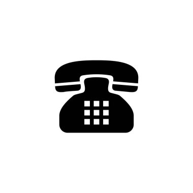 Telefon ikonu vektör çizimi. telefon işareti ve sembol