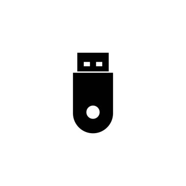 Usb simge vektör illüstrasyonu. Flaş disk işareti ve sembol. Flash disk işareti.