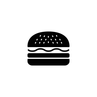 Burger ikon vektör illüstrasyonu. Hamburger ve sembol. hamburger