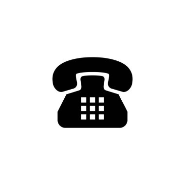 Telefon ikonu vektör çizimi. telefon işareti ve sembol
