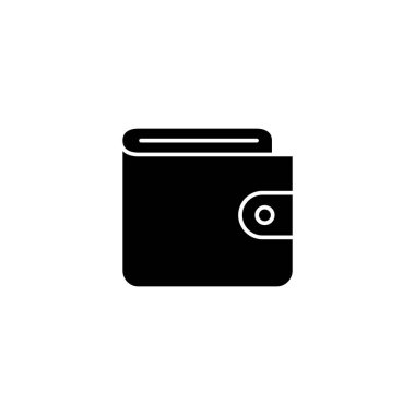 Cüzdan simgesi vektör illüstrasyonu. cüzdan işareti ve sembol