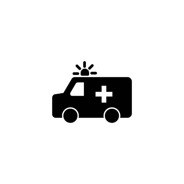 Illustration Vectorielle Icône Ambulance Ambulance Camion Signe Symbole Ambulance Voiture — Image vectorielle