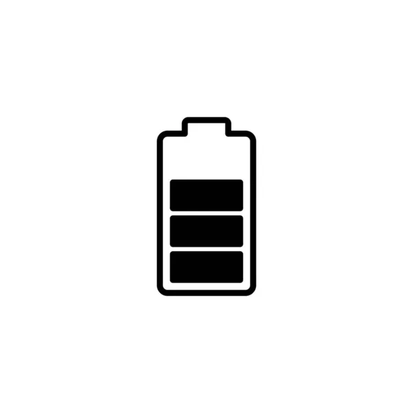 Batterij Pictogram Vector Illustratie Acculadingsteken Symbool Batterijlaadniveau — Stockvector