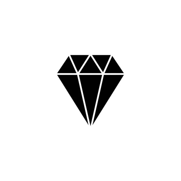 Ilustracja Wektora Diamentowej Ikony Znak Diamentowych Klejnotów Symbol — Wektor stockowy