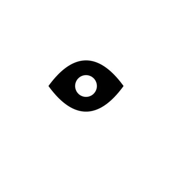 Icono Del Ojo Vector Ilustración Signo Símbolo Ocular Icono Mirada — Archivo Imágenes Vectoriales