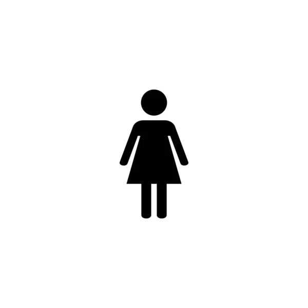 Ilustracja Wektora Żeńskiego Znak Symbol Kobiety — Wektor stockowy