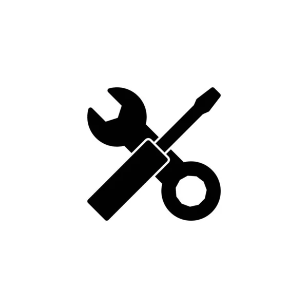 Herramientas Reparación Icono Ilustración Vectorial Signo Herramienta Símbolo Icono Ajuste — Vector de stock