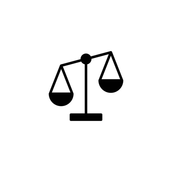 Scales Icon Vector Illustration Law Scale Icon Justice Sign Symbol — Stock Vector