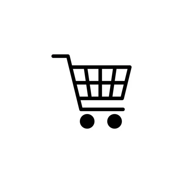 Vektor Illustration Für Shopping Symbole Warenkorbschild Und Symbol Trolley Symbol — Stockvektor