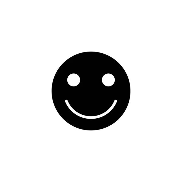 Smile Icon Vektor Illustration Smile Emoticon Symbol Feedback Zeichen Und — Stockvektor