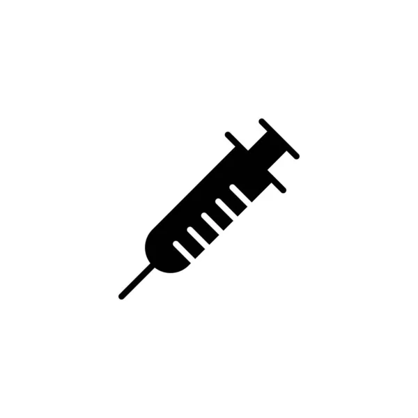 Syringe Icon Vector Illustration Injection Sign Symbol Vaccine Icon — Stock Vector