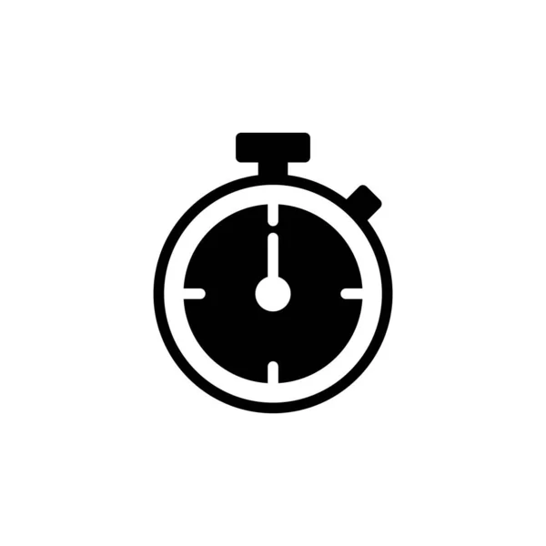 Stopwatch Icono Ilustración Vectorial Signo Temporizador Símbolo Icono Cuenta Atrás — Archivo Imágenes Vectoriales