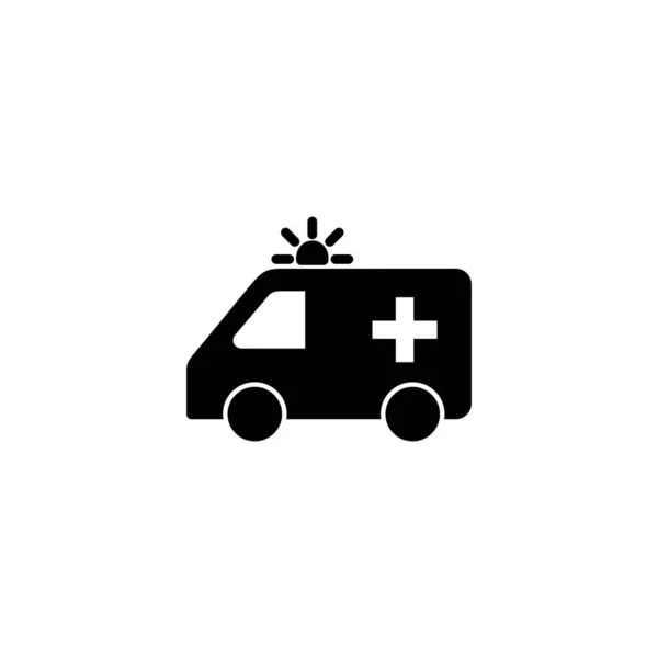 Ikona Ambulance Vektorové Ilustrace Značka Symbol Sanitky Sanitka — Stockový vektor