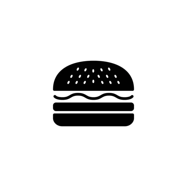 Burger Icon Vector Illustration Burger Zeichen Und Symbol Hamburger — Stockvektor