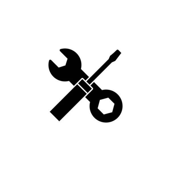 Інструменти Ремонту Значок Векторні Ілюстрації Значок Інструменту Символ Встановити Піктограму — стоковий вектор