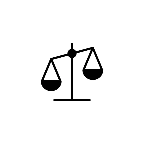 Scales Icon Vector Illustration Law Scale Icon Justice Sign Symbol — Stock Vector