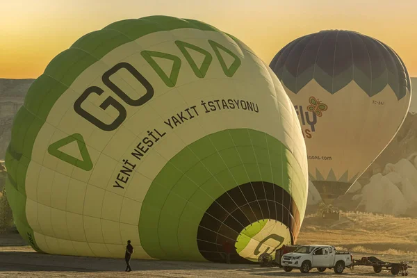 Απόδοση Ενός Αερόστατου Θερμού Αέρα Όμορφο Ουρανό — Φωτογραφία Αρχείου