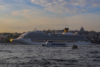 İstanbul Boğazı 'nın deniz manzarası.