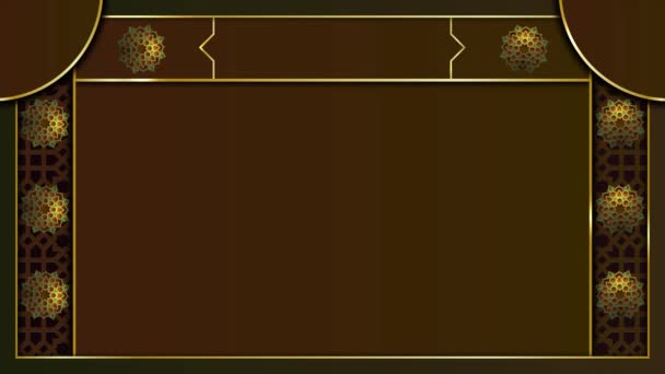 Plantilla Islámica Animada Para Recitaciones Coránicas Fondo Islámico Uhd Fps — Vídeo de stock