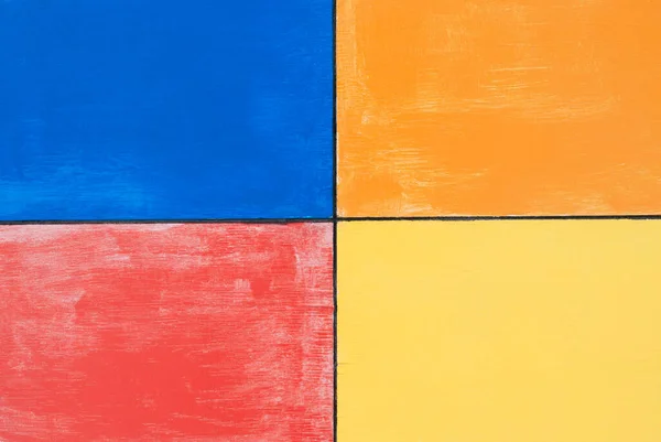 ahşap arkaplan mavi, sarı, turuncu ve kırmızı