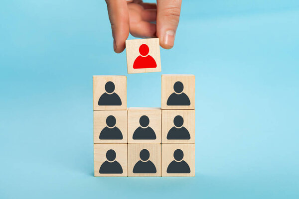 Human resource management and recruitment business concept, building a strong team, human resource management and management concept.