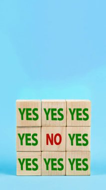 Evet ya da hayır. Kavramı değiştirmeye direnmek. Kelimelerle yapışan not Evet ve hayır.