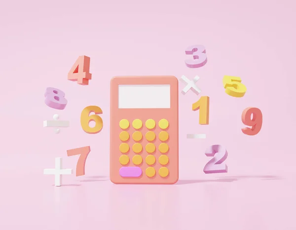 Calcucator Símbolos Básicos Operação Matemática Matemática Mais Menos Multiplicação Número — Fotografia de Stock