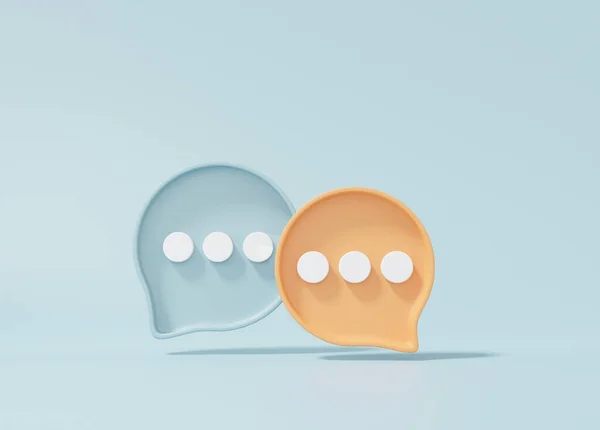 Bubble Chat Comentario Social Media Online Concept Show Sms Message — Foto de Stock