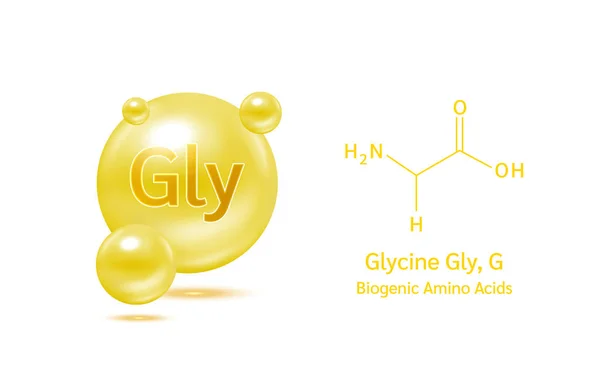 Aminoácido Importante Leucina Fórmula Química Estrutural Modelo Linha Molécula Ywllow — Vetor de Stock