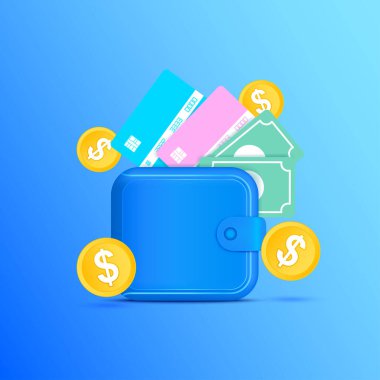 Dijital cüzdan uygulaması ve internet bankacılığı. Kredi kartıyla çevrimiçi ödeme güvencesi. Çevrimiçi para transferi konsepti. Vektör EPS10.