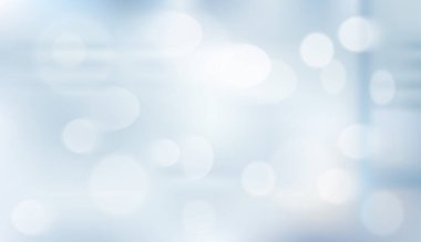 Soyut bulanık mavi modern ofis, Modern Hastane Salonu klinik iç mekan mavi arka plan konsepti. Vektör EPS10. 