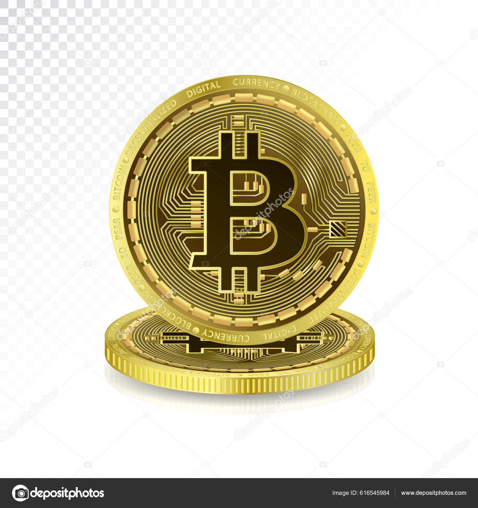 加密的金币比特币加密的货币被白色的背景隔离了金融业务图标逼真3D矢量Eps10插画器图库矢量图©1991kookart@gmail.com  616545984