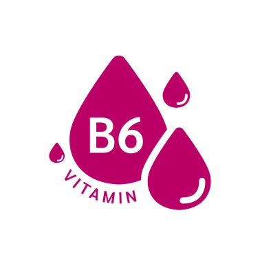 B6 vitamini simgesi moru basit bir çizgi halinde su damlası şeklinde. Beyaz arka planda izole edilmiş. Web uygulama mobil ve yazdırma ortamında kullanılacak tasarım. Tıbbi sembol konsepti. Vektör EPS10 illüstrasyonu.