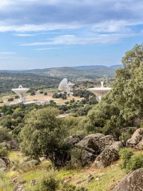 Robledo de Chavela 'daki Derin Uzay İletişim Kompleksi, Madrid, İspanya