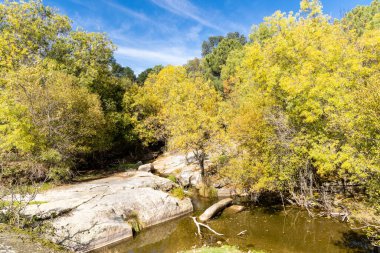 Robledo de Chavela, Madrid 'deki Cofio nehrinin ilk sonbahar renkleri