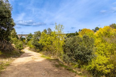 Robledo de Chavela, Madrid 'deki Cofio nehrinin ilk sonbahar renkleri