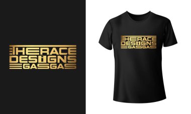 Modern Profesyonel ve temiz tişört tasarım vektörü şablonu