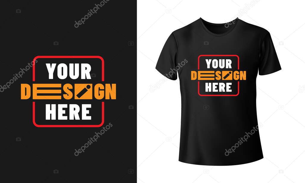 Modern professional and clean t-shirt design Vector Template
