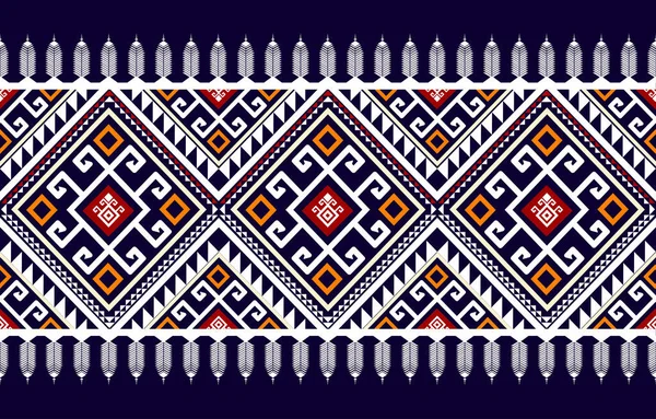Ethnic Geometric American Western Aztec Motif Pattern Style Tribal Seamless — Stock Photo, Image