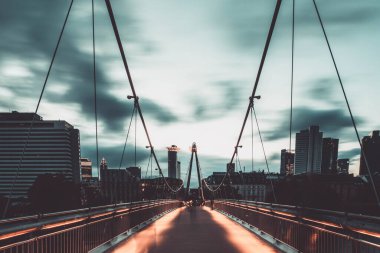 Frankfurt şehrinin manzarası