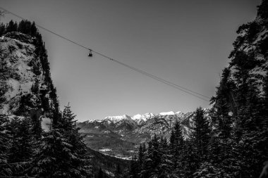 Dağların güzel manzarası