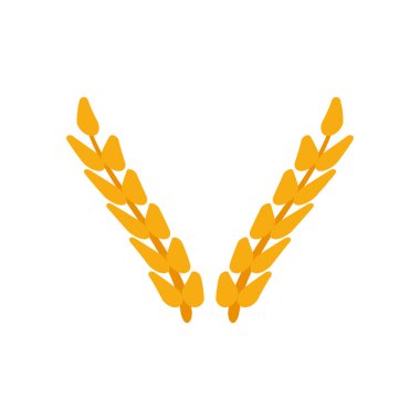 Buğday ye. Ekmek, organik şirket kimliği, doğal buğday ve ikon. Contour ve tarım buğdayı, ürün şirketi. Kulak tarlası tarzı tasarım. Doğal çiftlik logosu.